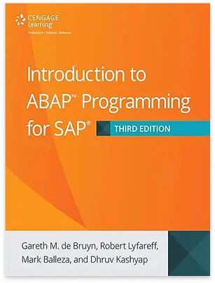 SAP technical textbook by Gareth de Bruyn, founder of deBCor Engineering