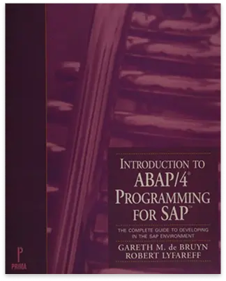 SAP technical textbook by Gareth de Bruyn, founder of deBCor Engineering
